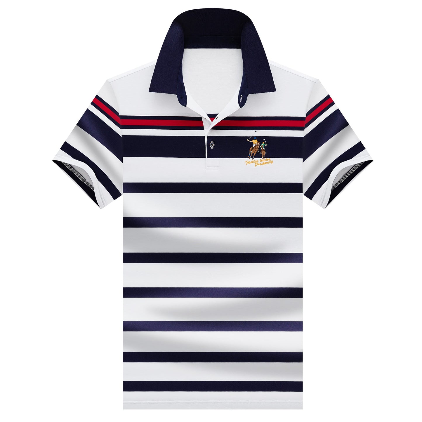 Polo Tristan de luxe à rayures pour hommes