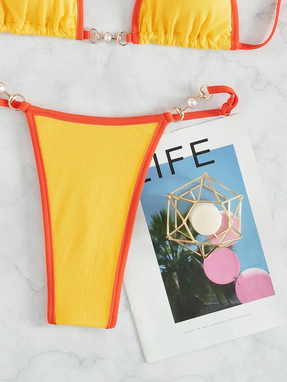Bikini Brésilien Chic en Laine Douce