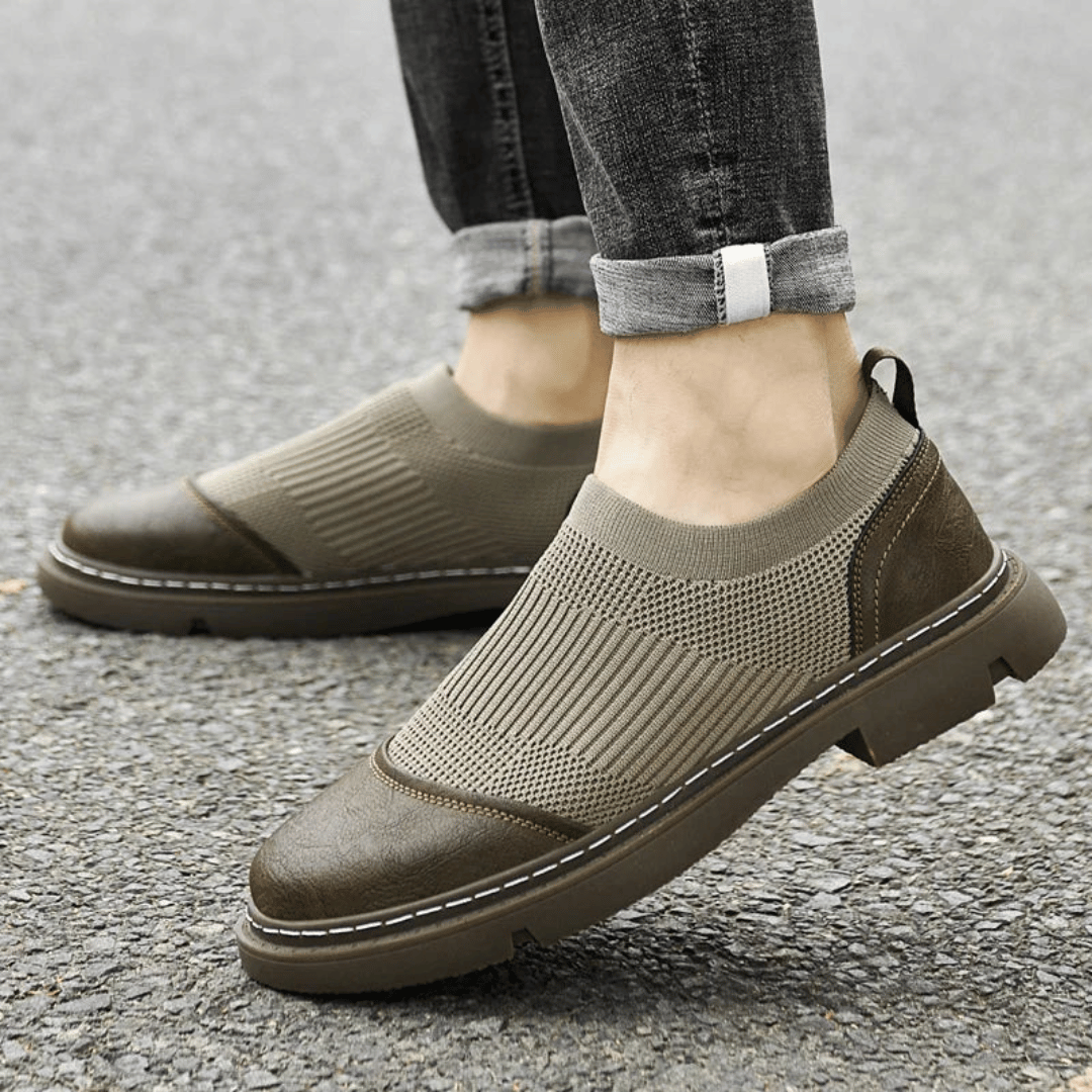 Bram - Mocassins en Maille Confortables à Enfiler