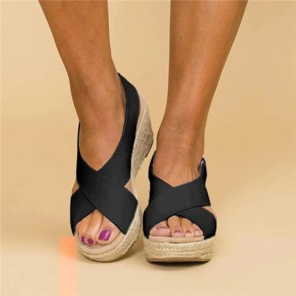 Sietske - Espadrilles Orthopédiques à Talon Sled