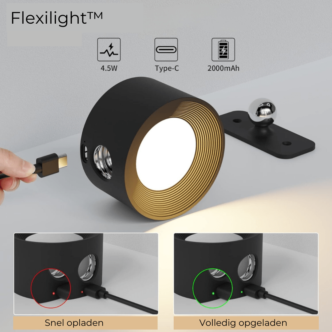 FlexiBeam - Applique murale rechargeable 360°