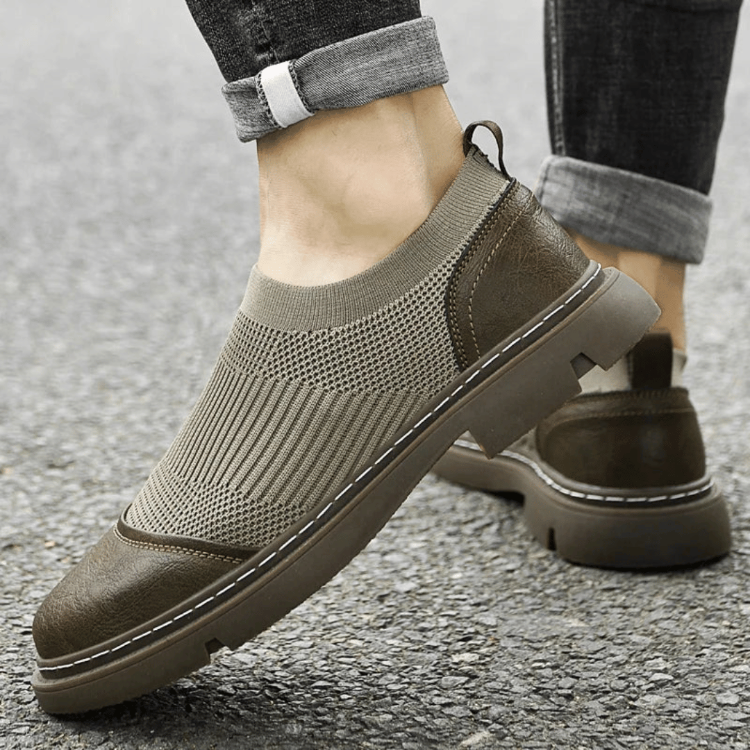 Bram - Mocassins en Maille Confortables à Enfiler
