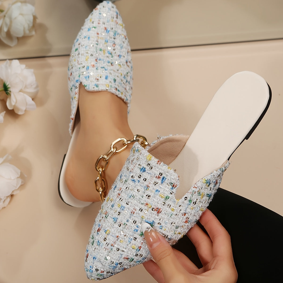 Fien - Mules en Cuir Intemporelles