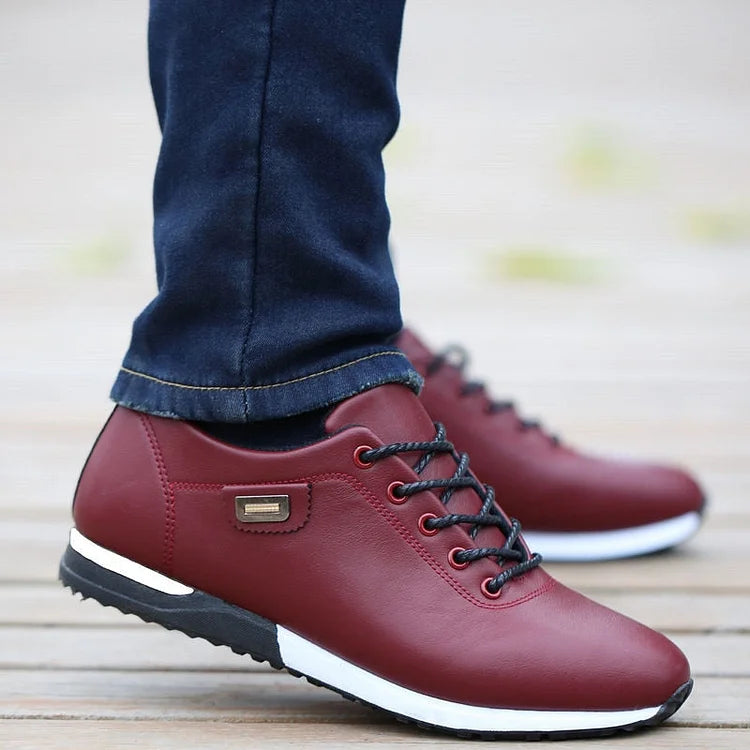Agostino - Baskets en Cuir Confortables pour le Travail