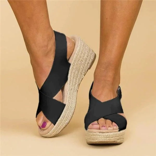 Sietske - Espadrilles Orthopédiques à Talon Sled