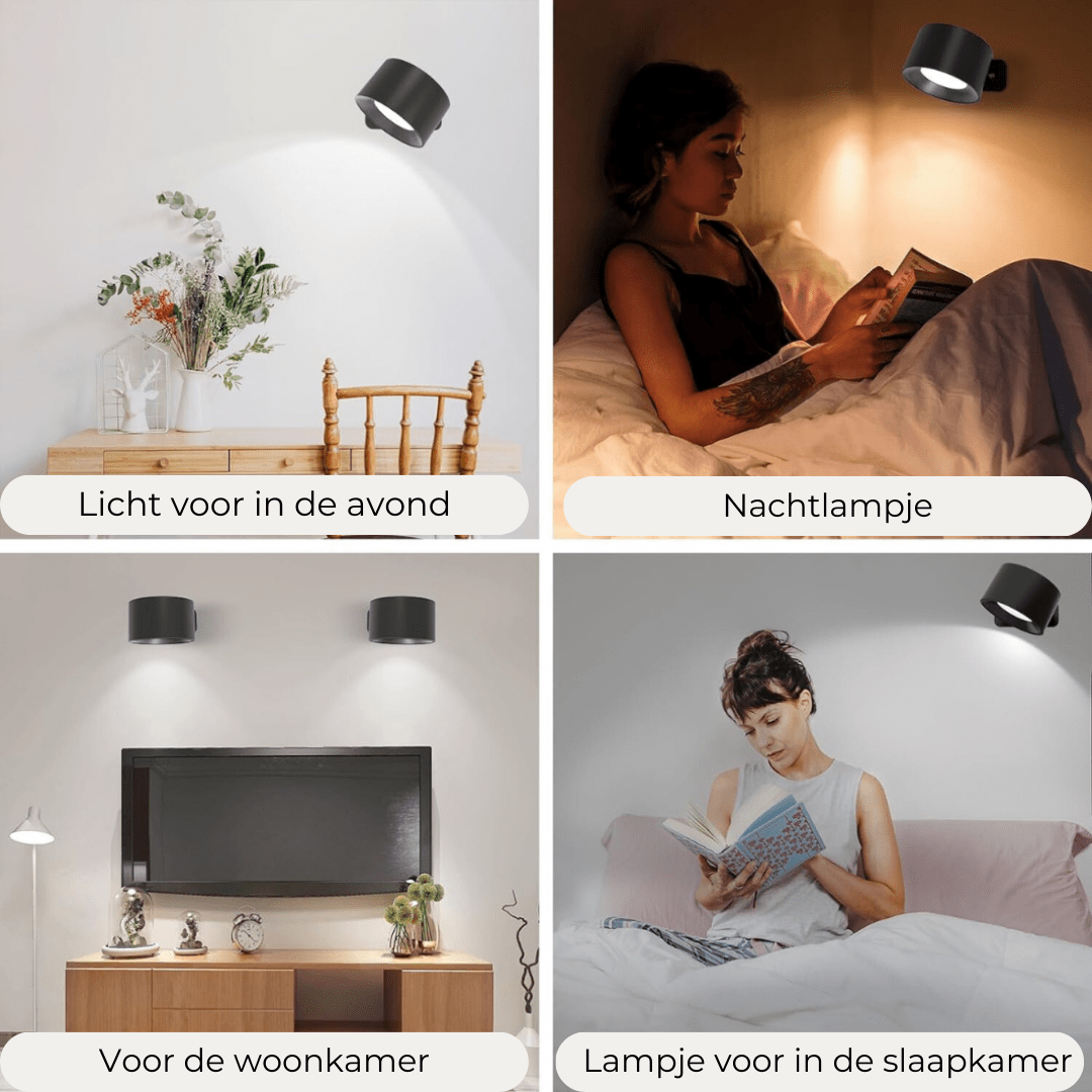 FlexiBeam - Applique murale rechargeable 360°