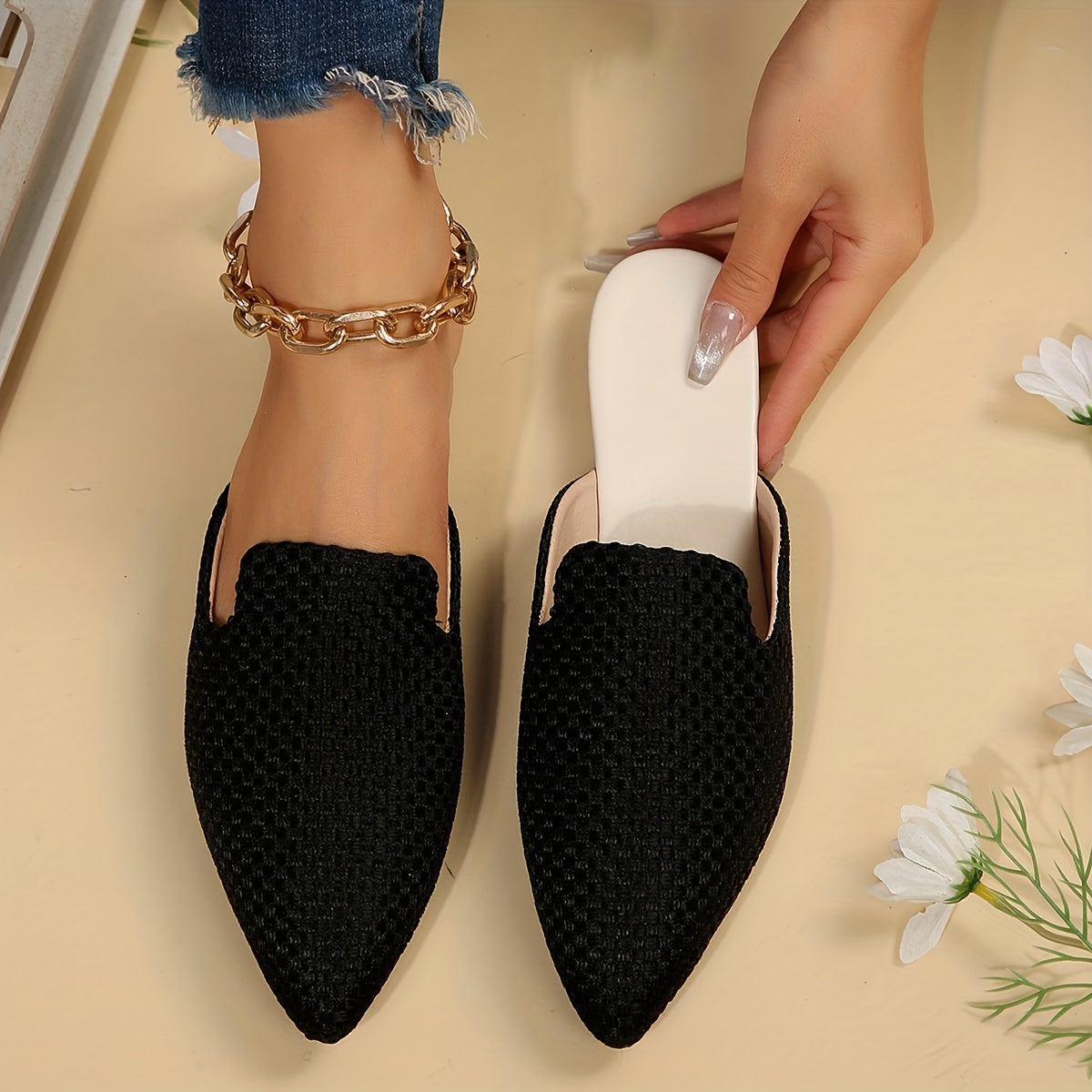 Fien - Mules en Cuir Intemporelles