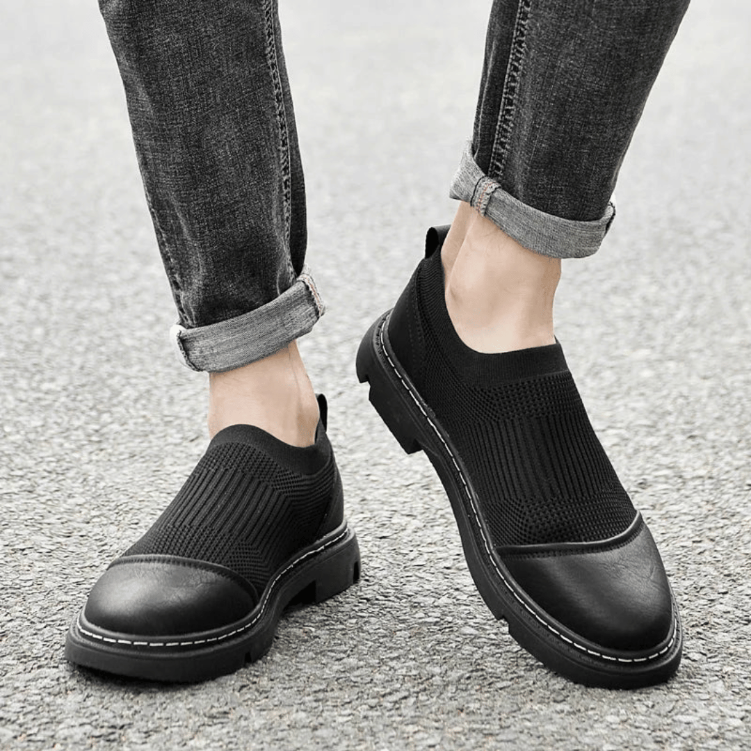 Bram - Mocassins en Maille Confortables à Enfiler