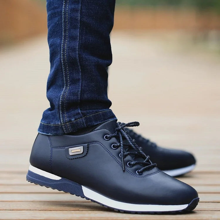 Agostino - Baskets en Cuir Confortables pour le Travail