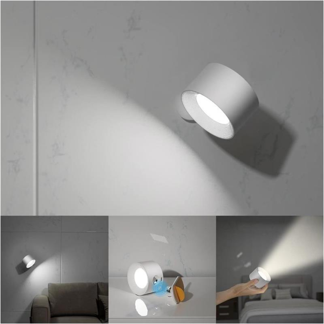 FlexiBeam - Applique murale rechargeable 360°