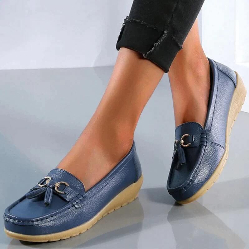 Mazie – Mocassins Orthopédiques en Cuir