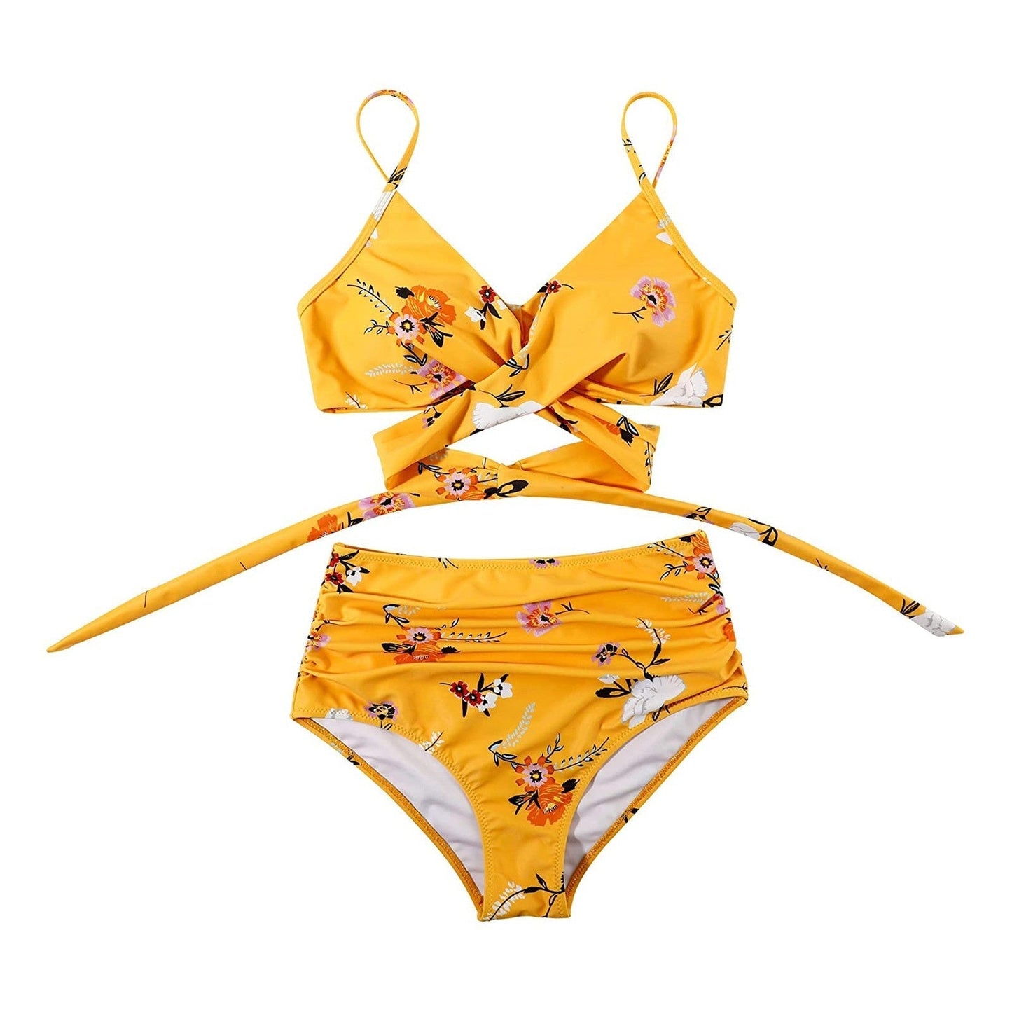 Bikini Taille Haute Coloré pour Femmes