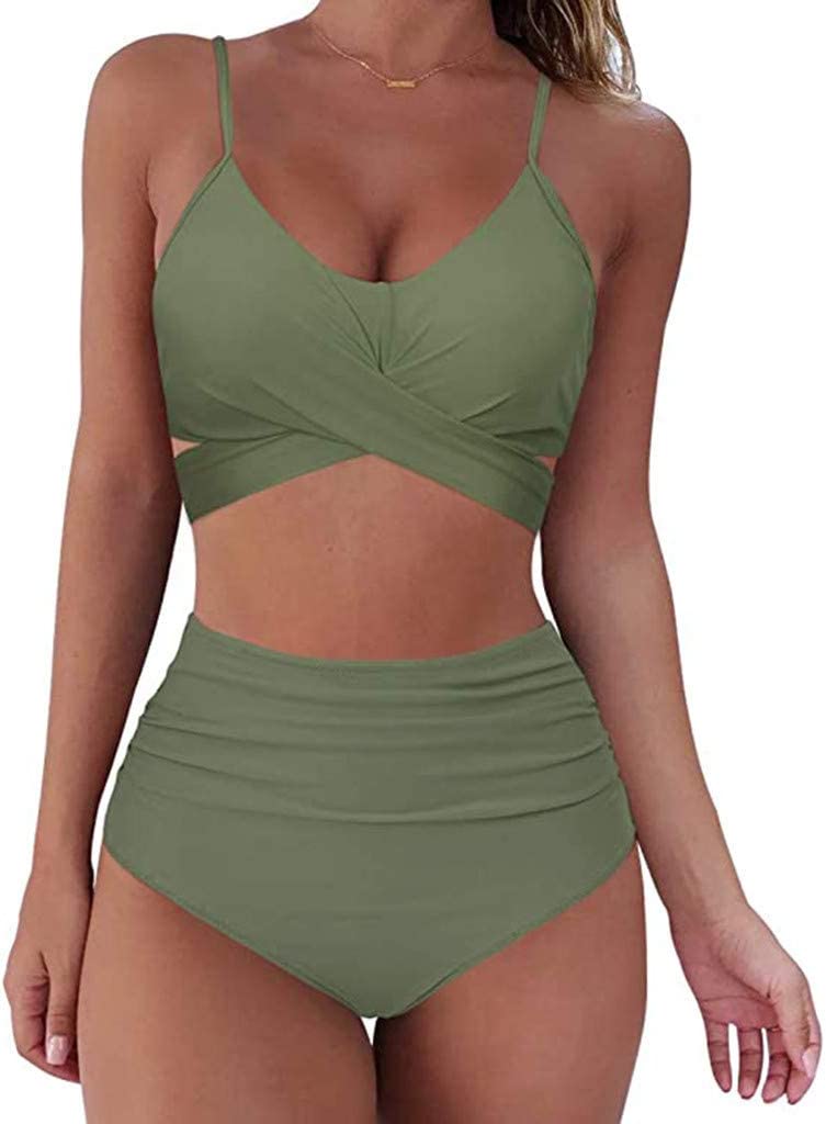 Bikini Taille Haute Coloré pour Femmes