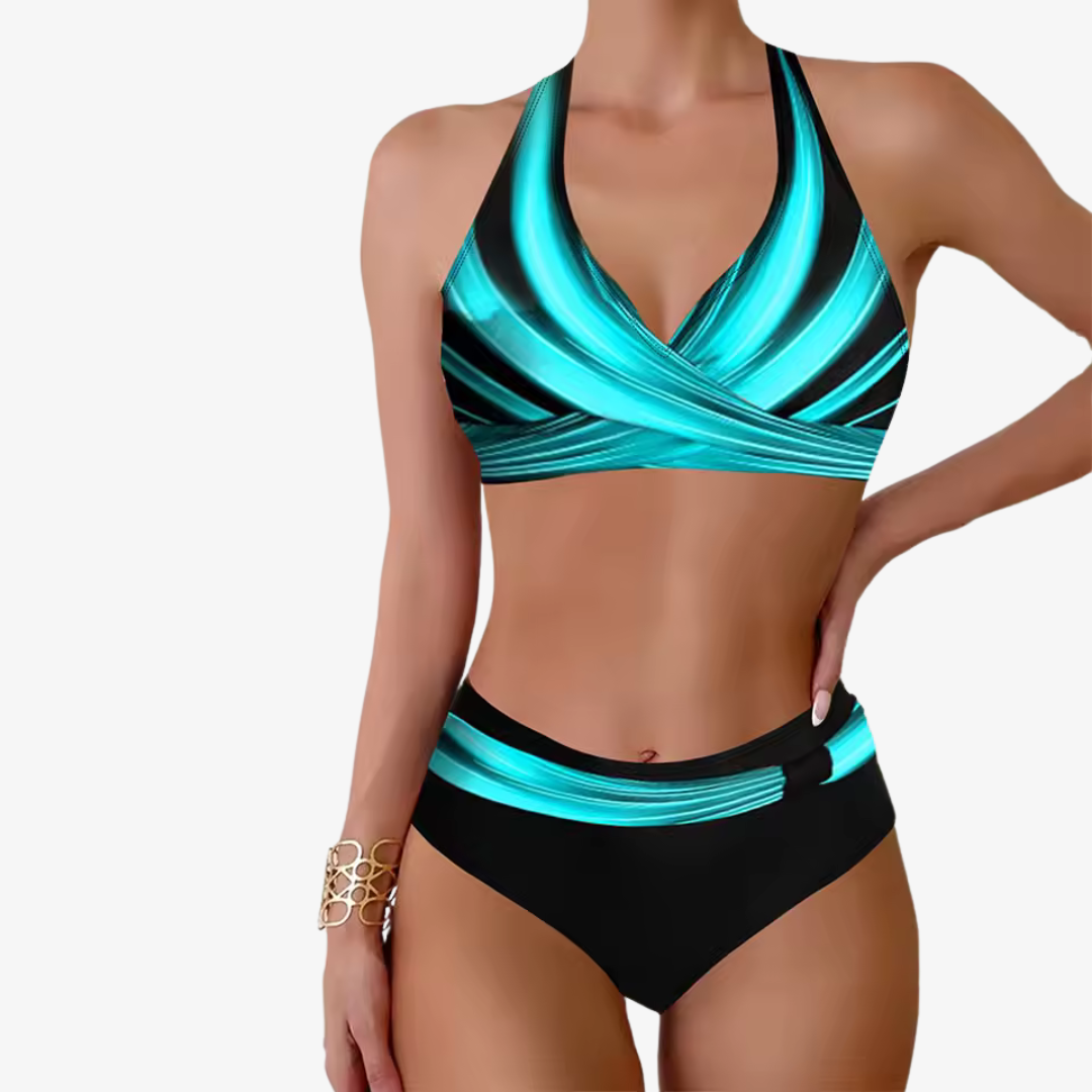 Talia – Maillot de Bain Taille Haute Femme