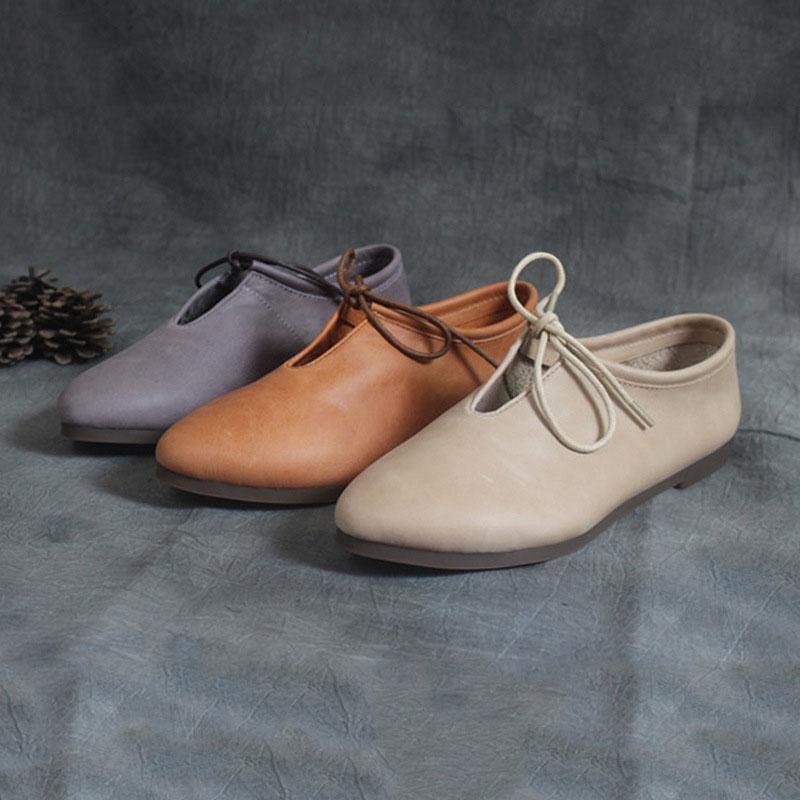 Eiber - Chaussures à lacets en cuir boho pour femmes