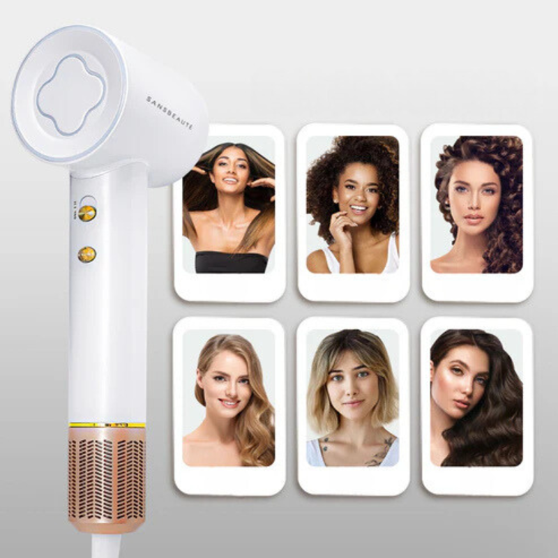 StyleDry - Sèche-cheveux à séchage rapide avec diffuseur pour des boucles lisses et définies