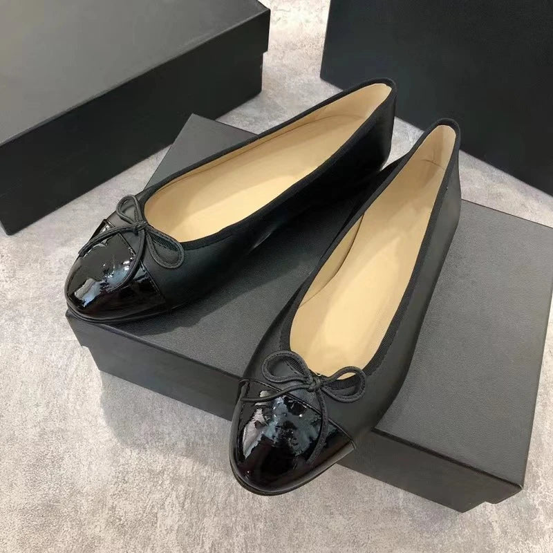 Léonie - Ballerines d'été à la mode avec nœud