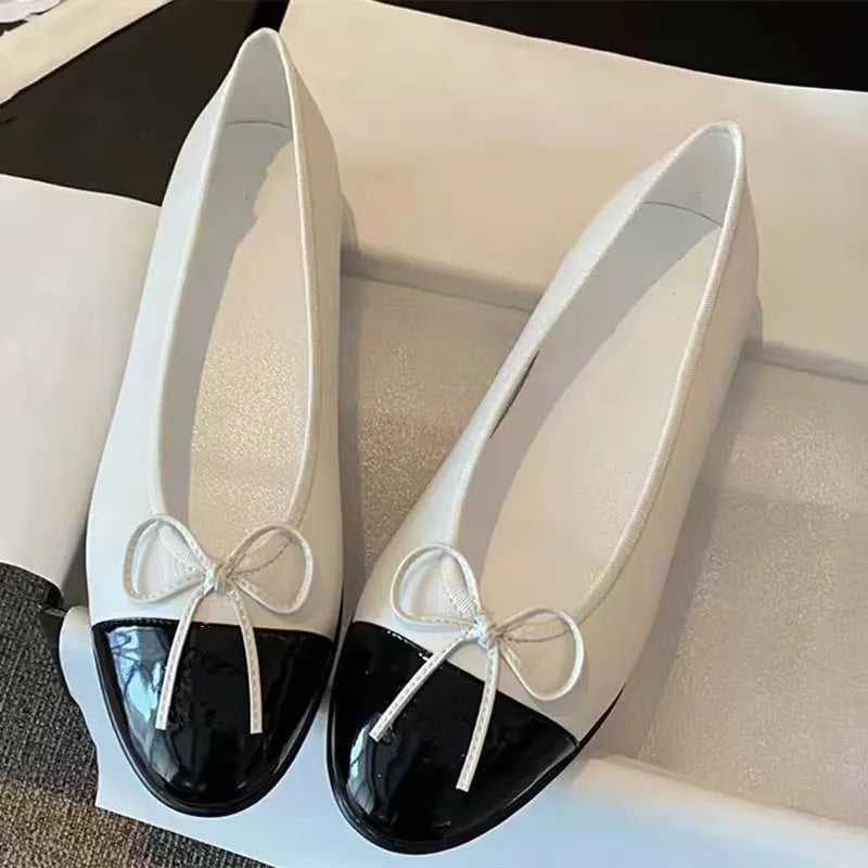 Léonie - Ballerines d'été à la mode avec nœud