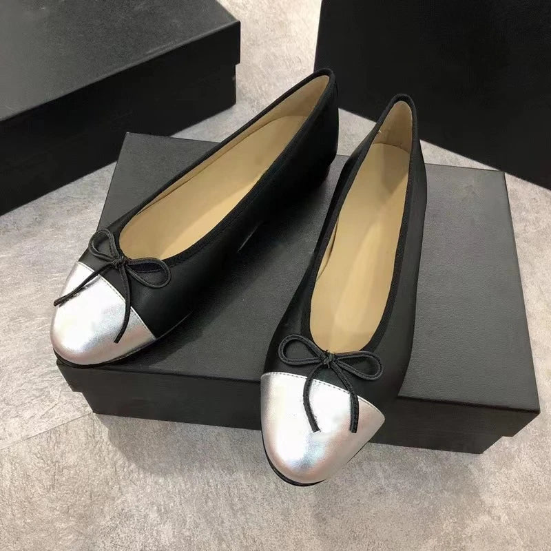Léonie - Ballerines d'été à la mode avec nœud