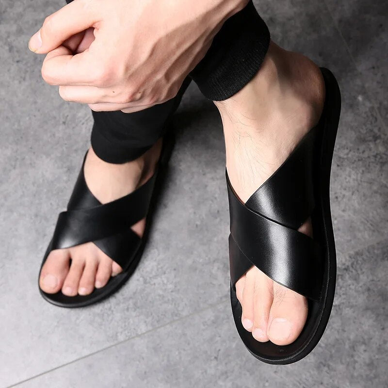Matheo - Sandales en cuir confortables