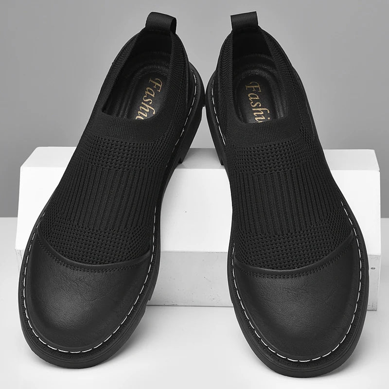 Bram - Mocassins en Maille Confortables à Enfiler