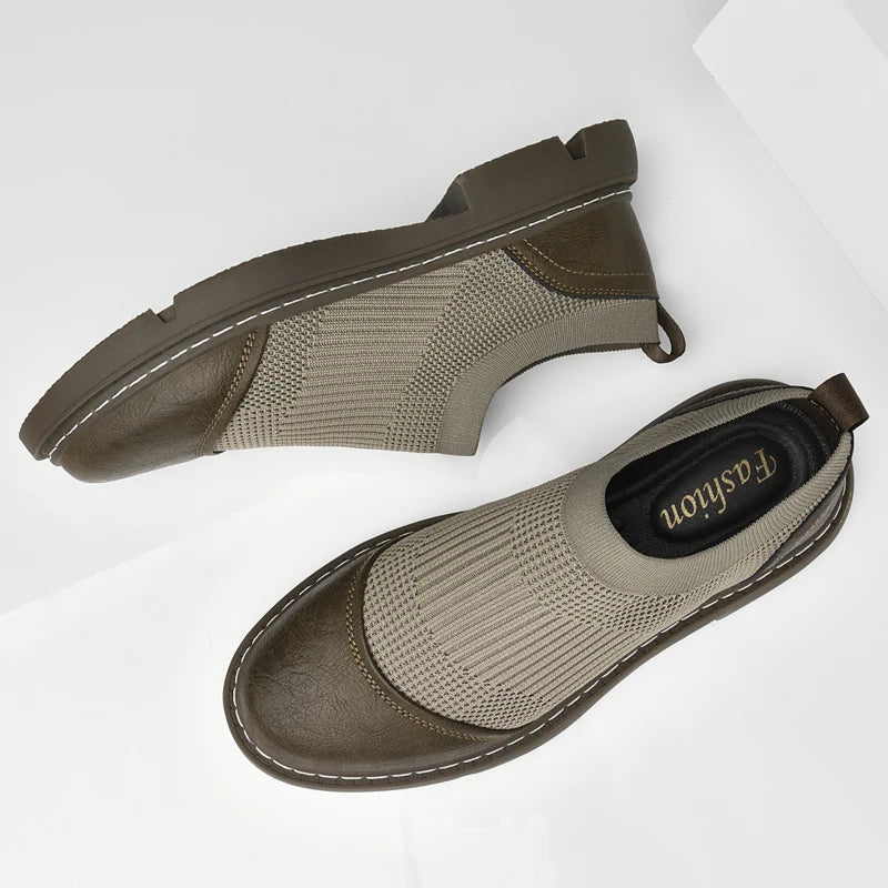 Bram - Mocassins en Maille Confortables à Enfiler