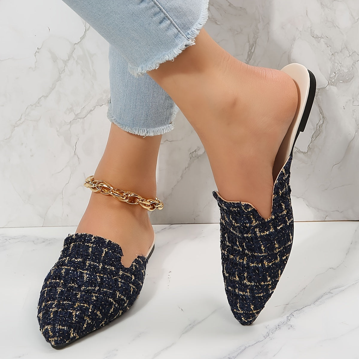 Fien - Mules en Cuir Intemporelles