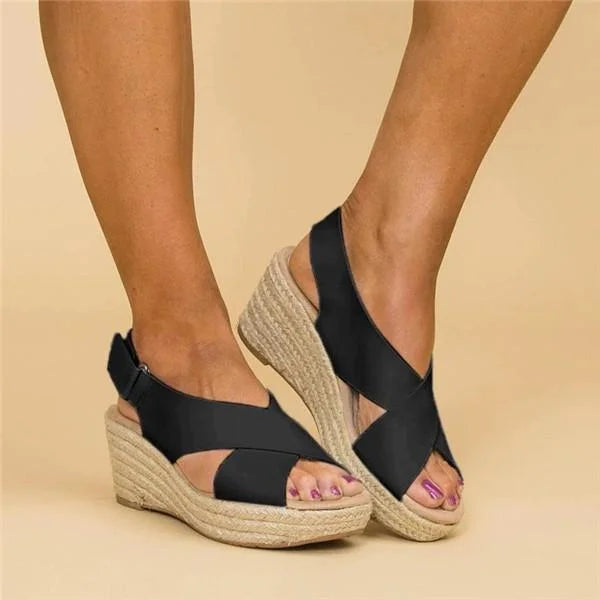 Sietske - Espadrilles Orthopédiques à Talon Sled