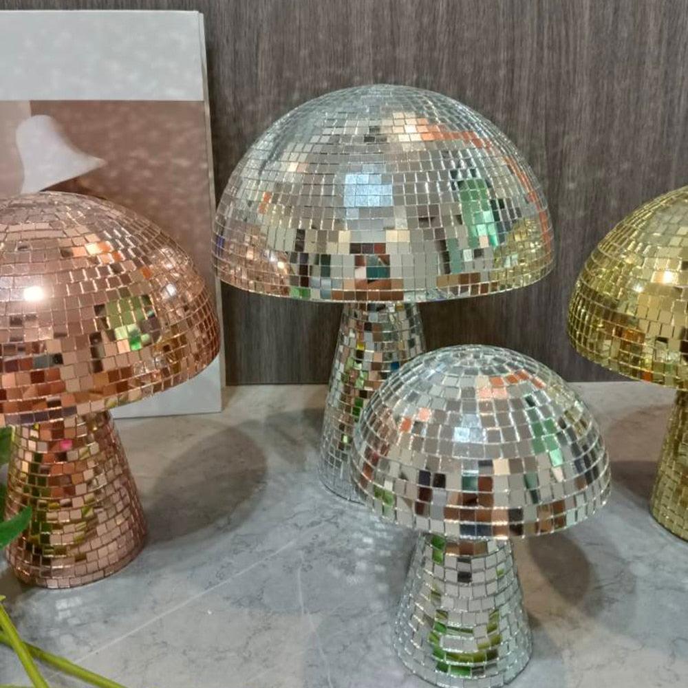 Boule à Facettes Champignon - Spectacle de Lumière Envoûtant