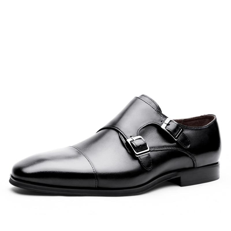 Malakai - Chaussures Oxford en Cuir à Boucle Double