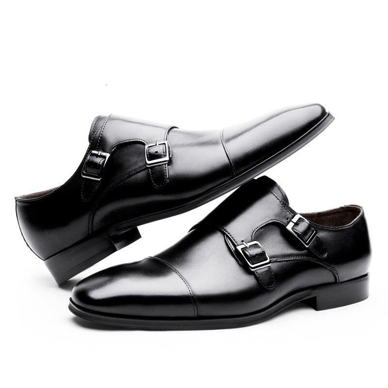 Malakai - Chaussures Oxford en Cuir à Boucle Double