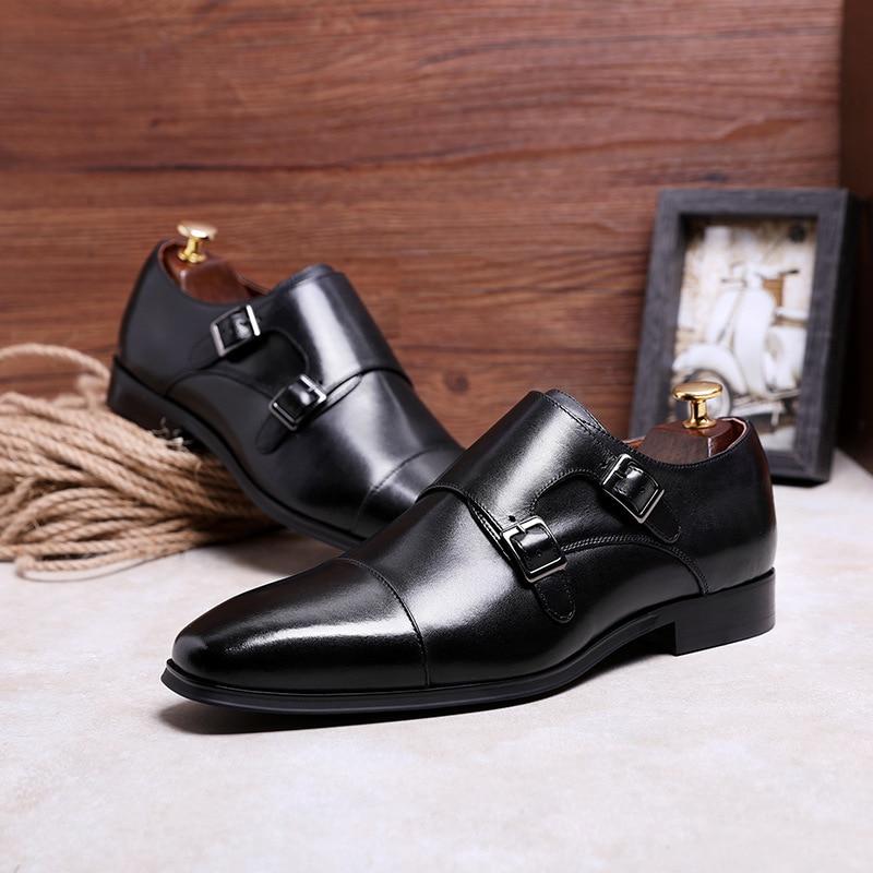 Malakai - Chaussures Oxford en Cuir à Boucle Double