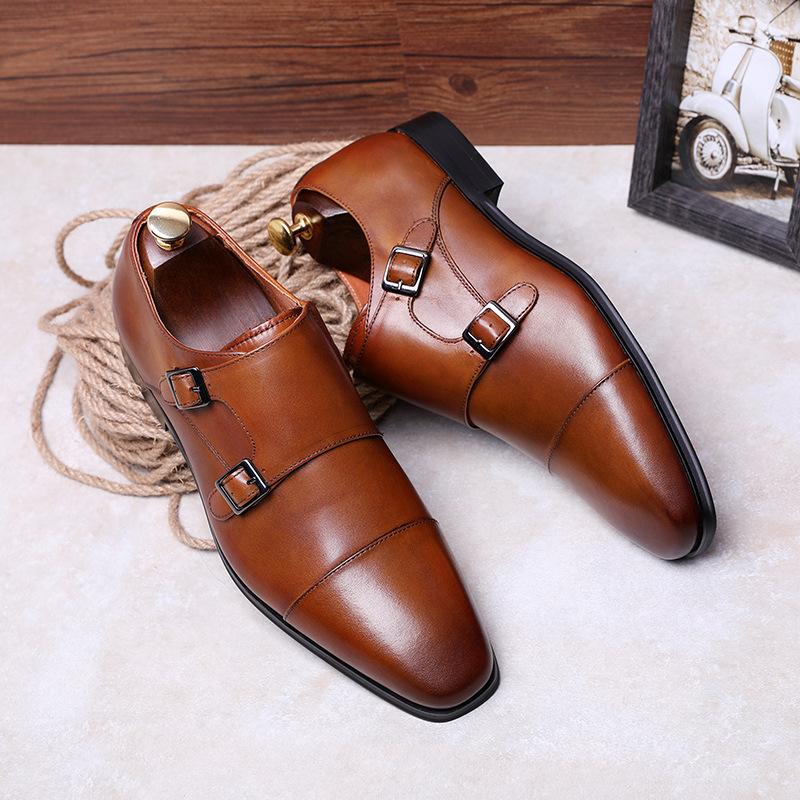 Malakai - Chaussures Oxford en Cuir à Boucle Double