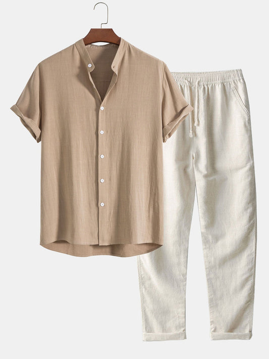 Eden | Ensemble Polo et Pantalon en Lin Homme