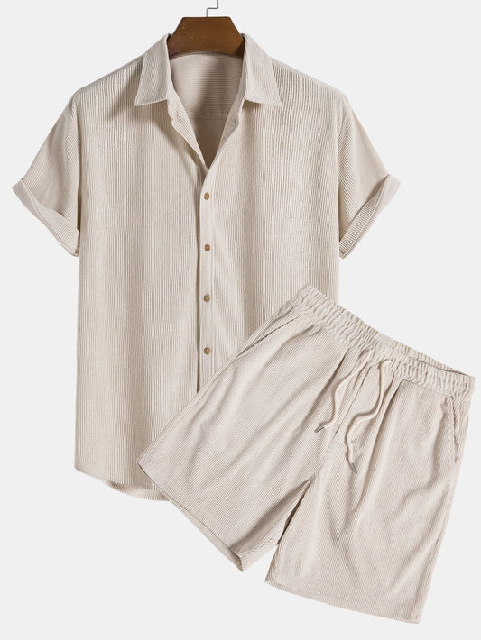 Chemise en Velours Côtelé Homme | Style Décontracté