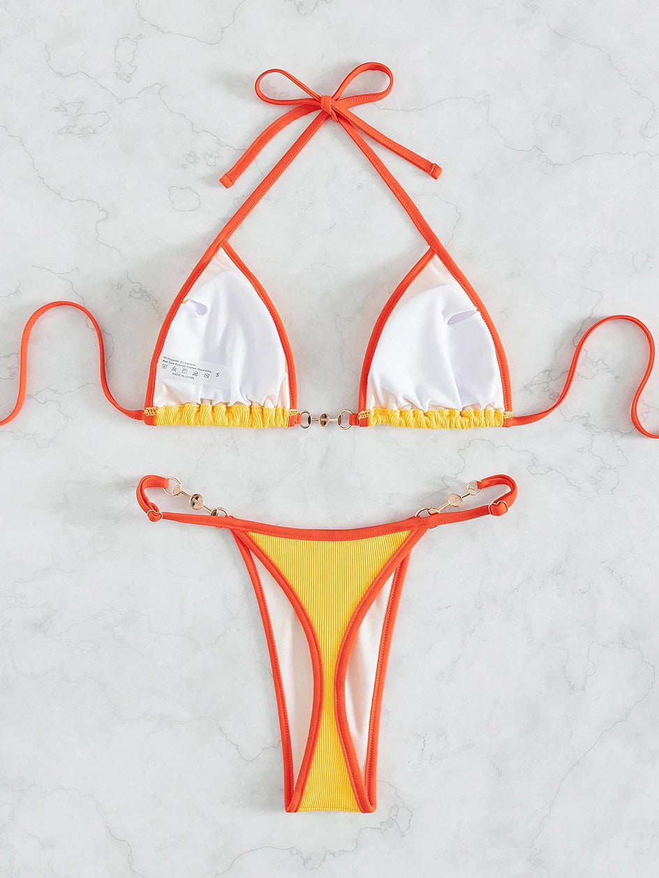 Bikini Brésilien Chic en Laine Douce