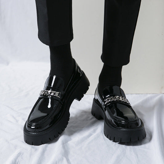 Quinn - Mocassins en Cuir à la Mode avec Vernis