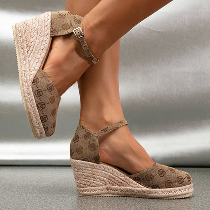 Azaria - Chique Mariage Talons Compensés pour Femmes
