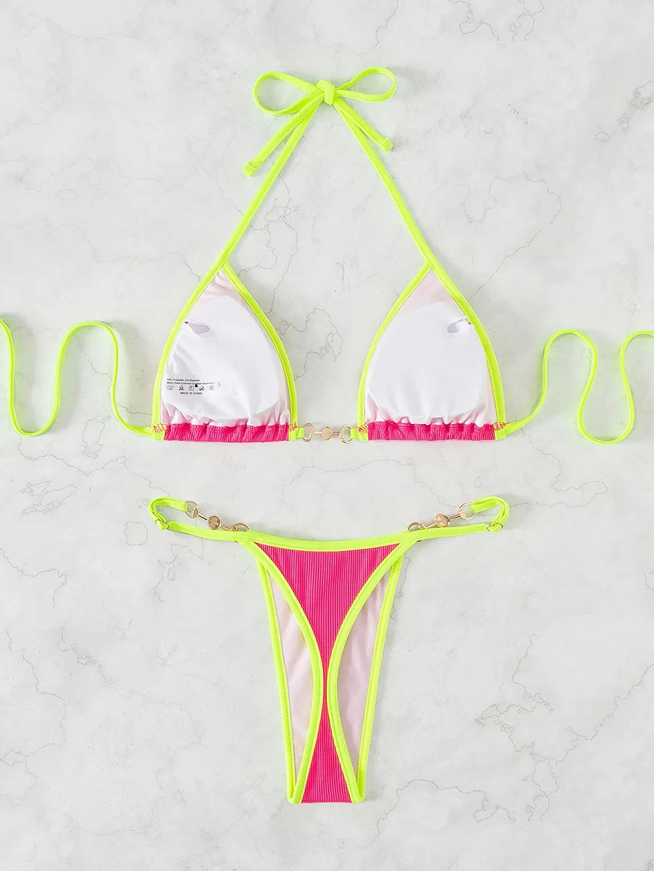 Bikini Brésilien Chic en Laine Douce