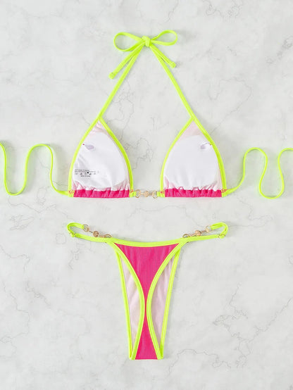 Bikini Brésilien Chic en Laine Douce