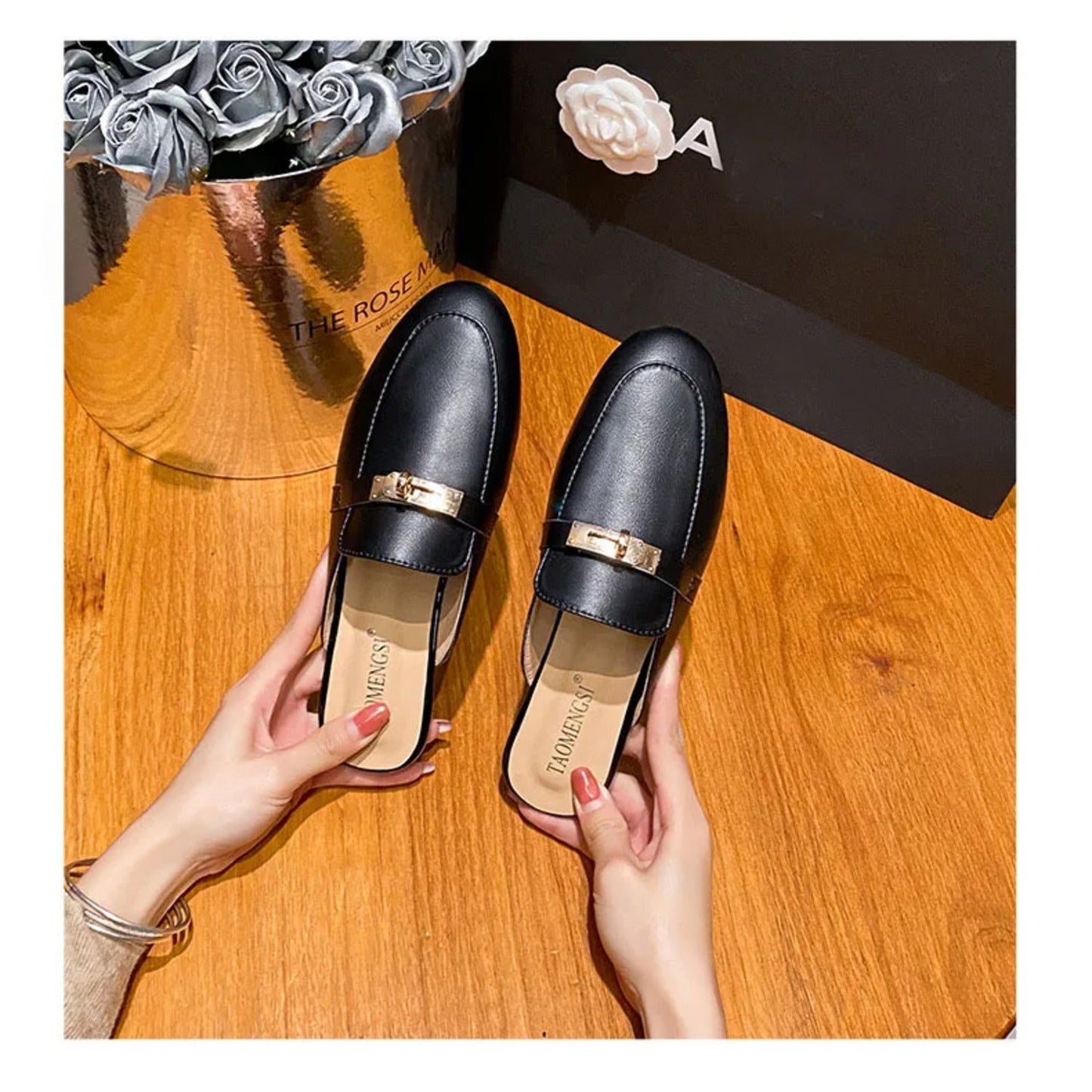Esmeralda - Mules Détail Boucle