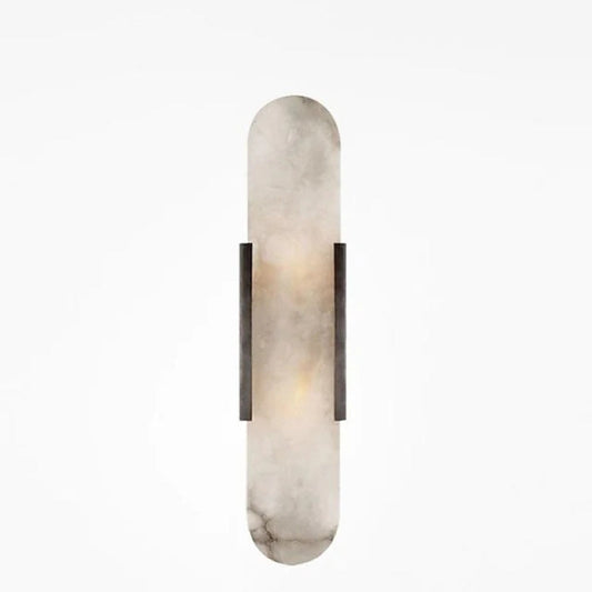 Applique Murale LED Noir/Doré - Élégance Métal/Dolomite