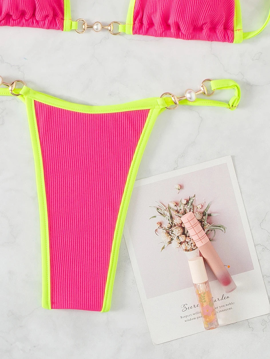 Bikini Brésilien Chic en Laine Douce