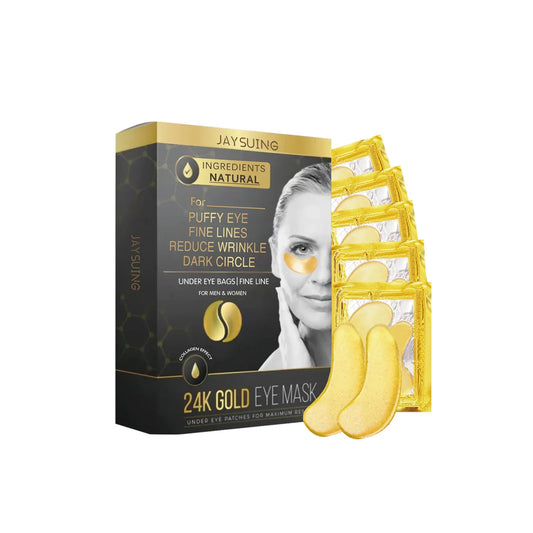 GoldGlow – Masques pour les yeux en or 24k pour les rides et les poches