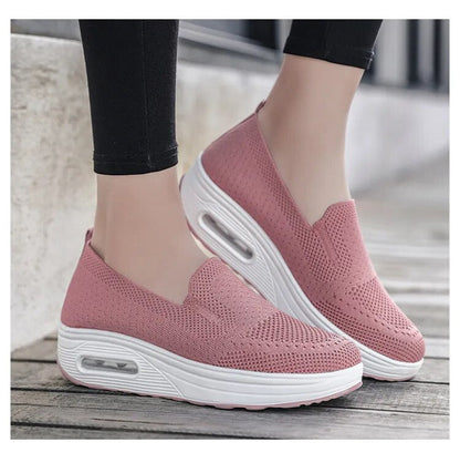 Lina - Chaussures Slip-On en Maille Airstep