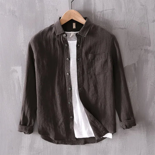 Chemise Décontractée en Lin pour Hommes | Élégante et Respirante