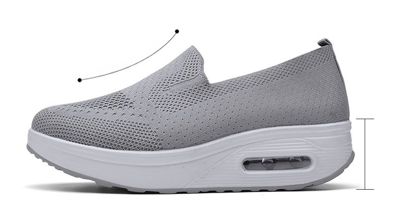 Lina - Chaussures Slip-On en Maille Airstep
