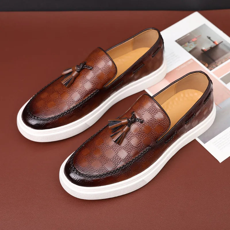 Harris – Mocassins à Carreaux Classiques pour Hommes