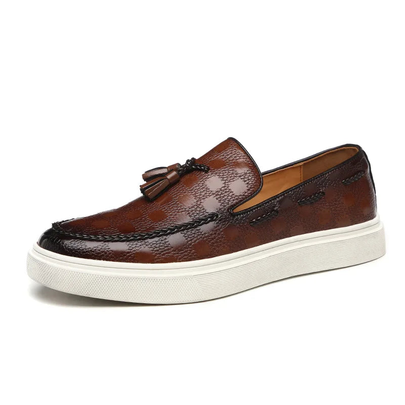 Harris – Mocassins à Carreaux Classiques pour Hommes