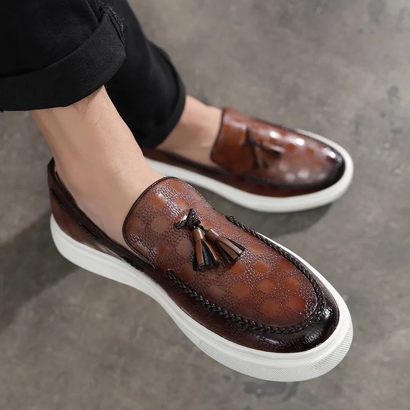 Harris – Mocassins à Carreaux Classiques pour Hommes
